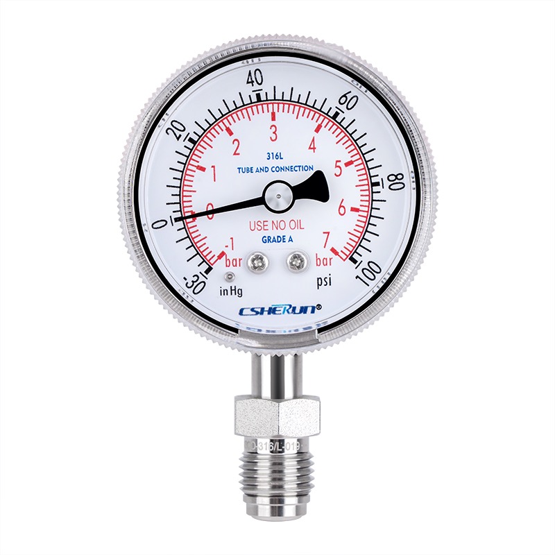 VCR 1/4 macho com vedação giratória